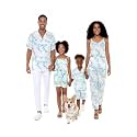 Hawaii Hangover Family Matching Hawaiian Clothes, Orchid Breeze White
