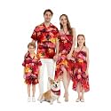 Hawaii Hangover Family Matching Hawaiian Clothes, Sunset Red