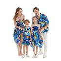Hawaii Hangover Family Matching Hawaiian Clothes, Sunset Blue