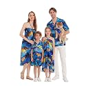 Hawaii Hangover Family Matching Hawaiian Clothes, Sunset Blue