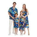 Hawaii Hangover Family Matching Hawaiian Clothes, Sunset Blue