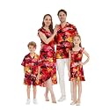 Hawaii Hangover Family Matching Hawaiian Clothes, Sunset Red