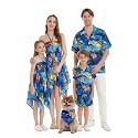 Hawaii Hangover Family Matching Hawaiian Clothes, Sunset Blue
