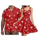 Hawaii Matching Couple Outfits Husband and Wife Clothing Fashionable Mens Casual Shirts Hawaii Dress with Soft Fabric