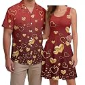 Hawaii Matching Couple Outfits Husband and Wife Clothing Fashionable Mens Casual Shirts Hawaii Dress with Soft Fabric