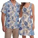 Hawaii Matching Couple Outfits Husband and Wife Clothing Fashionable Mens Casual Shirts Hawaii Dress with Soft Fabric