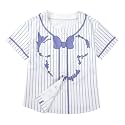 Hawaiian Baseball Jersey for Toddler Girls Summer Vacation Theme Park Outfit Short Sleeve Button Down Shirt