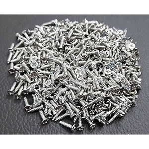hawk eye rust proof phillip head self tapping screws 2mm diameter for small handmade jewelry box and furniture projects and diy -500 pcs size m8x2 mm silver