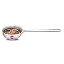 Hawkins 1.5 Cup Tadka Pan, 360 ml Triply Stainless Steel Pan, Silver (STP15)