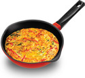 Hawkins 22cm Die-Cast Frying Pan, Red (IDCF22) Fry Pan 22 cm diameter 1.8 L capacity (Aluminium, Non-stick, Induction Bottom)