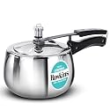 Hawkins Contura 3 Litre Triply Stainless Steel Pressure Cooker | Curved Body | Induction & Gas Compatible | Ideal for 5–7 persons | ISI Certified | Guaranteed for 5 year | Silver (SSTCO30)