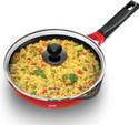 Hawkins Die-Cast with Glass Lid (IDCF22G) Fry Pan 22 cm diameter with Lid 1 L capacity (Aluminium, Non-stick, Induction Bottom)