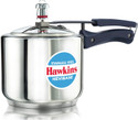Hawkins Pressure Cooker Stainless Steel Hevibase 3L(HSI3T) Impact Bonded Base 3 L Induction Bottom Pressure Cooker (Stainless Steel)