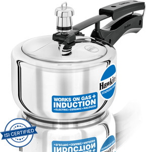 hawkins 15 l induction bottom pressure cooker stainless steel