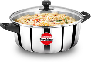 Hawkins Stainless Steel Induction with Glass Lid