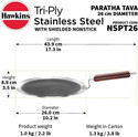 Hawkins Triply Stainless Steel Shielded Nonstick Tawa