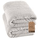 Hawmam Linen Bath Sheets Extra Large, Turkish Cotton, 2 Pack, Ice Silver