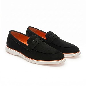 HAYES LONDON Italian Suede Leather Loafers for