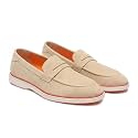 HAYES LONDON Italian Suede Leather Loafers for
