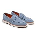 HAYES LONDON Italian Suede Leather Loafers for