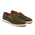 HAYES LONDON Italian Suede Leather Loafers for