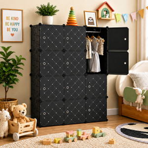 Hayosha 12-Door 12-Shelf Plastic kids Adults