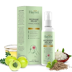 herbal hair oil for migraine relief  sinusitis relief ensures sleep hair fall control  ayurvedic and natural essential oil 100ml