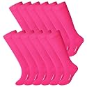 Haysandy 12 Pairs Youth Football Socks Bulk Softball Soccer