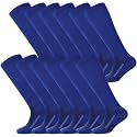 Haysandy 12 Pairs Youth Football Socks Bulk Softball Soccer