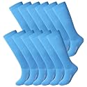 Haysandy 12 Pairs Youth Football Socks Bulk Softball Soccer