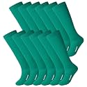 Haysandy 12 Pairs Youth Football Socks Bulk Softball Soccer