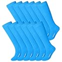 Haysandy 12 Pairs Youth Football Socks Bulk Softball Soccer