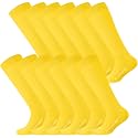 Haysandy 12 Pairs Youth Football Socks Bulk Softball Soccer