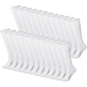 Haysandy 24 Pairs Soccer Socks Bulk Youth Football Unisex