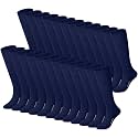 Haysandy 24 Pairs Soccer Socks Bulk Youth Football Unisex