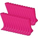 Haysandy 24 Pairs Soccer Socks Bulk Youth Football Unisex