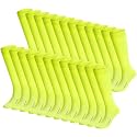 Haysandy 24 Pairs Soccer Socks Bulk Youth Football Unisex