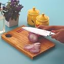 HAZEL Chef Knife Stainless Steel | Sharp Big Kitchen Knife for Vegetables, Meat &amp; Fruits | Heavy Duty Cutting Knife with Comfort Handle