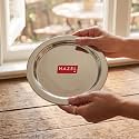 HAZEL Stainless Steel Lid for Kadhai, Urli, Tope Cover | Steel Ciba, Lids, Cheeba for Kitchen, 18.4 cm