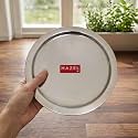 HAZEL Stainless Steel Lid for Kadhai, Urli, Tope Cover | Steel Ciba, Lids, Cheeba for Kitchen, 21.9 cm