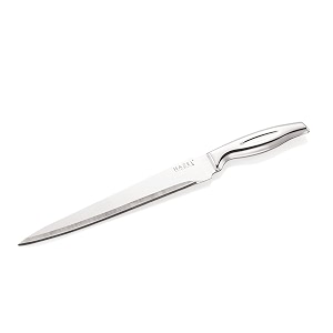 hazel stainless steel sharp carving knife for kitchen with handle silver  precision kitchen slicer for meat amp veg