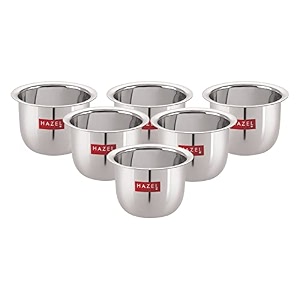 hazel stainless steel mini tea glasses  93 cm with 200 ml each traditional design coffee milk serving glasses  steel pela patra set of 6