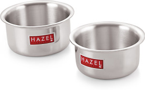 HAZEL White Aluminium Patila Silver Set of