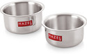 HAZEL White Aluminium Patila Silver Set of