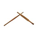 HAZEL Wooden Roti Roller Belan Combo Large - Gujarati, Set of 2 (Brown)