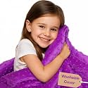 hazli Super-Soft Weighted Blanket 5 Pounds - Easy to Clean, Washable Minky Cover - 36x48 Inches 5lbs Heavy Blanket for School-Age Children Ages 5+