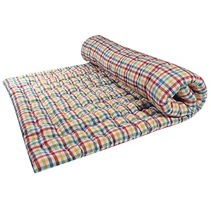 hb msala cotton reversible mattress pad multicolour hand-made cotton filled for camping travel yoga 65 x 65 ft