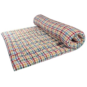hb msala cotton reversible mattress pad multicolour hand-made cotton filled for camping travel yoga 6 x 6 ft