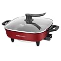 HBJWOV Electric Cooking Pot Multifunctional Electric Hot Pot Intelligent Electric Heating Pot Electric Wok(E)