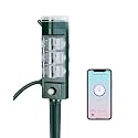 HBN Outdoor Smart Plug Timer,6 Outlets,WiFi Power Stake 6 Ft Cord